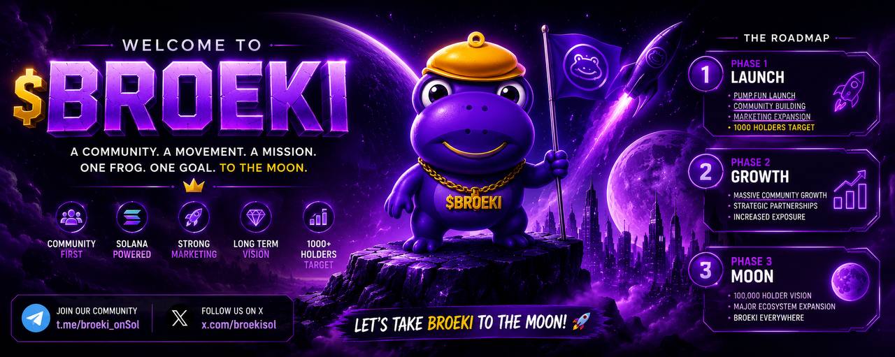 Welcome to $BROEKI banner